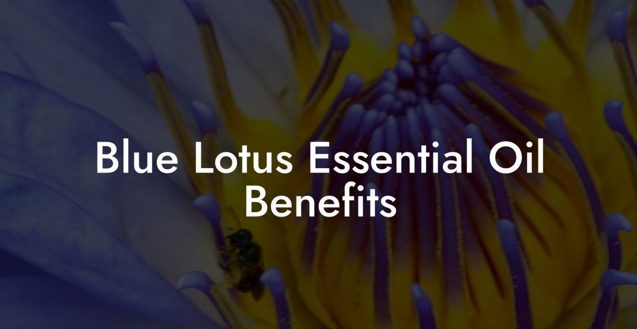 Blue Lotus Essential Oil Benefits