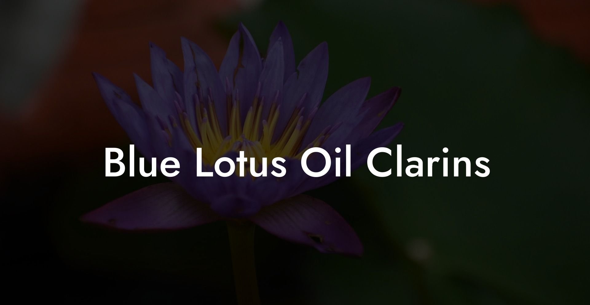 Blue Lotus Oil Clarins