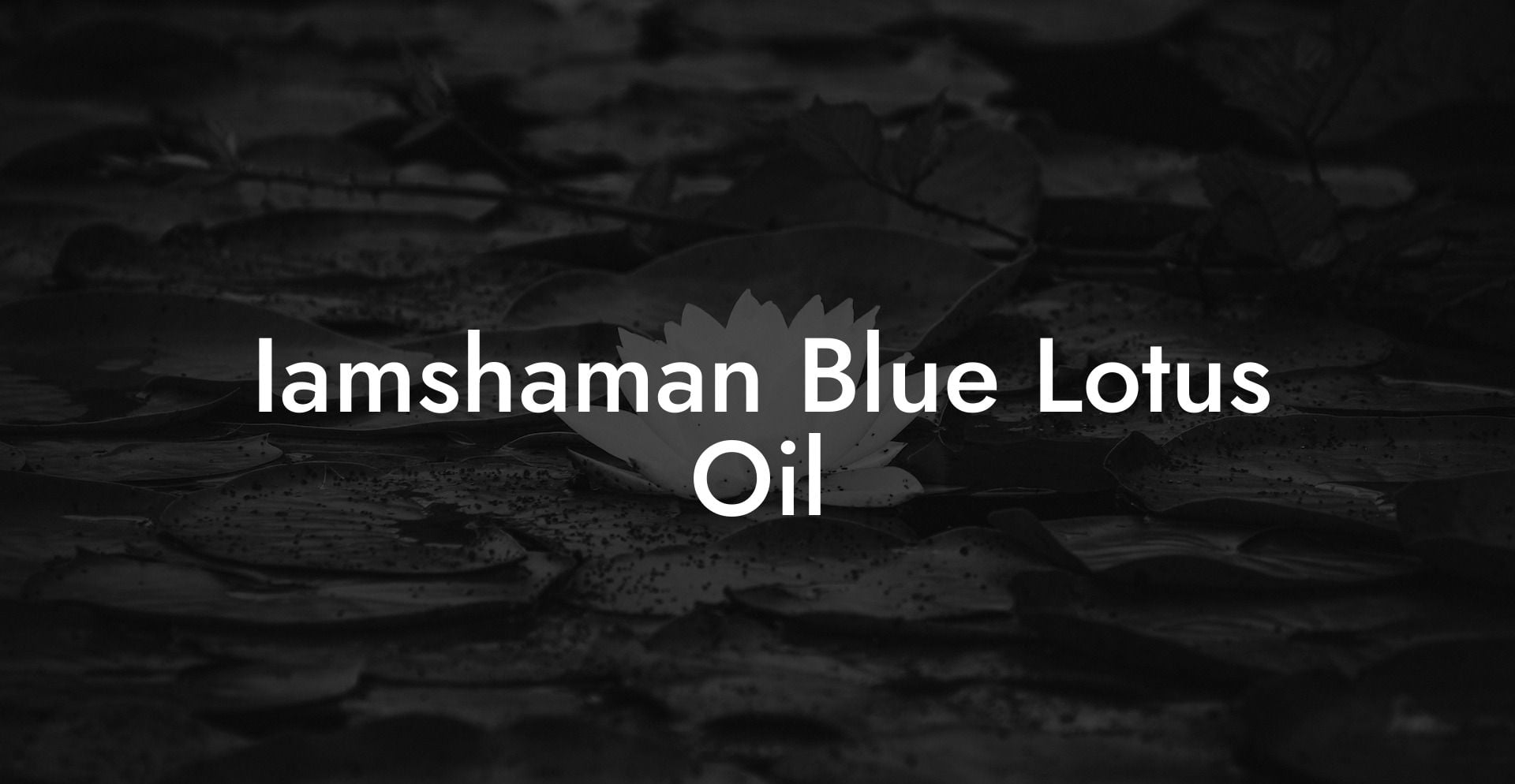 Iamshaman Blue Lotus Oil
